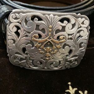 Axel's Vail, Sterling Silver Mason belt  Buckle